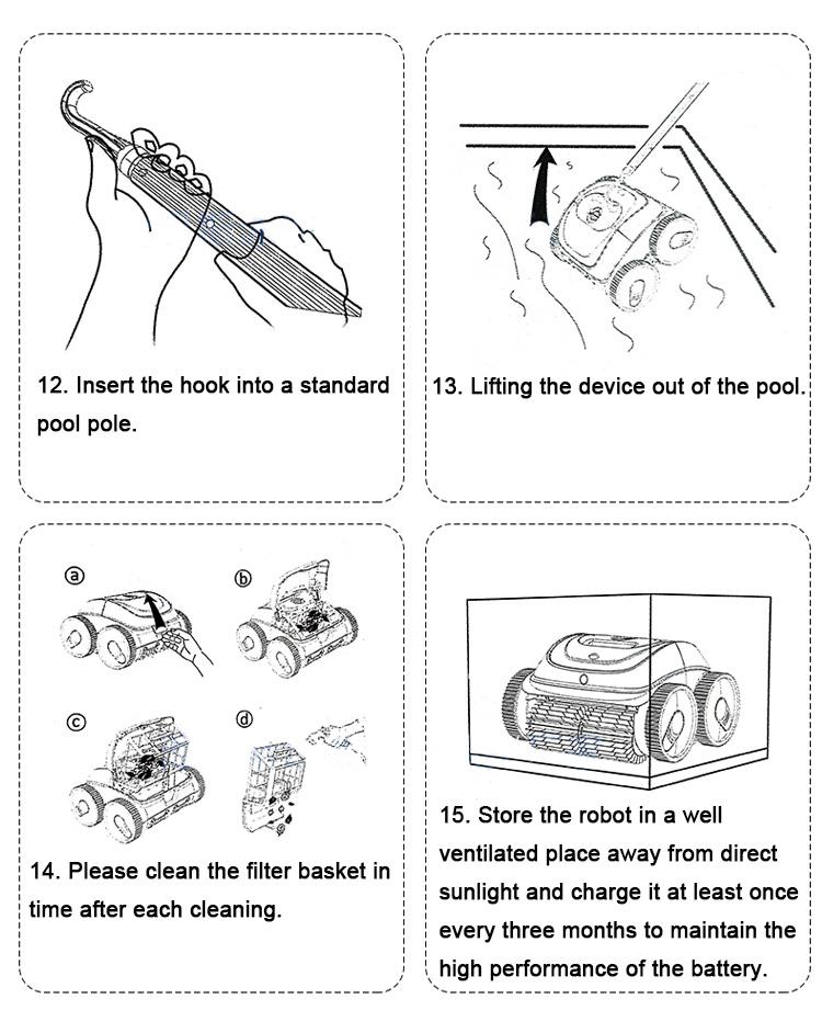 منظف ​​حمامات السباحة الروبوتية