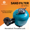 SR SAN SAND FILTER | نظام ترشيح قوي ودائم من السهل مفتوحًا لمسبح سباحة نظيف فوار
