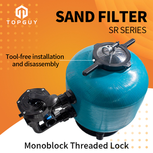 SR SAN SAND FILTER | نظام ترشيح قوي ودائم من السهل مفتوحًا لمسبح سباحة نظيف فوار