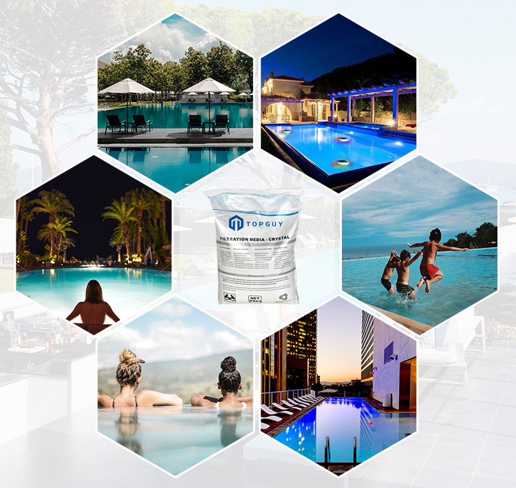 وسائط تصفية الرمل والزجاج والكريستال