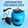 SR SAN SAND FILTER | نظام ترشيح قوي ودائم من السهل مفتوحًا لمسبح سباحة نظيف فوار